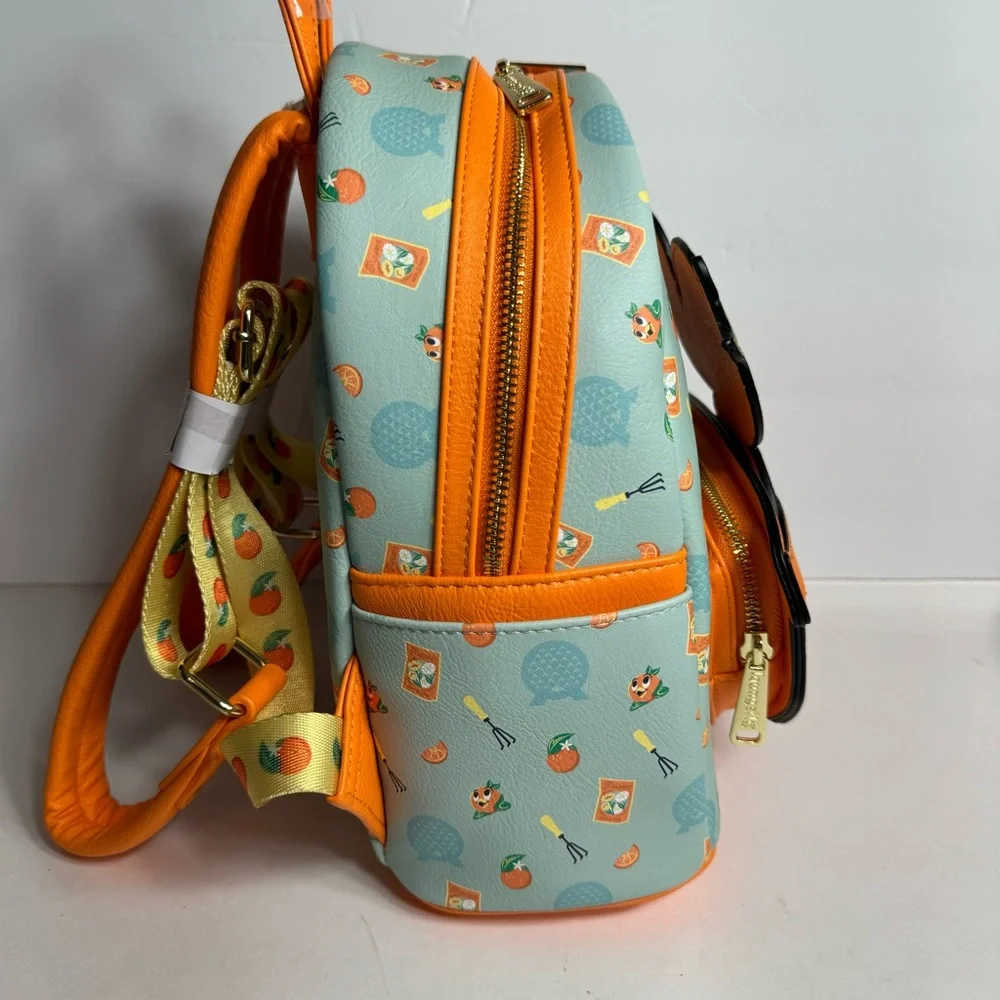 NWT. Disney Loungefly featuring Orange Bird. Approx. 10" H x 9 1/2" W x 5" D - Picture 6 of 14